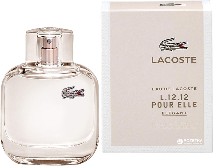 Lacoste Eau De Lacoste L.12.12 Pour Elle Elegant туалетна вода для жінок - Фото 1 Lacoste Eau De Lacoste L.12.12 Pour Elle Elegant туалетна вода для жінок - зображення 1