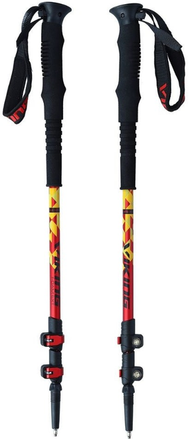 Kije do chodzenia Viking Lhotse 135 cm Yellow/Red/Black (5901115760382) - obraz 1