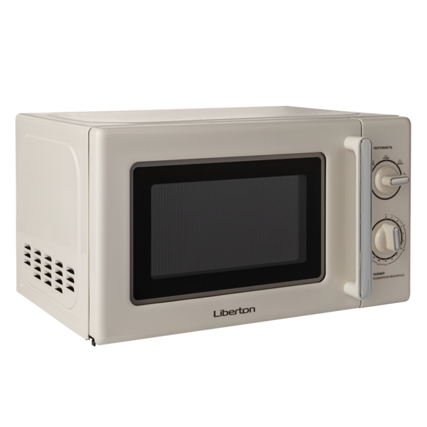 Мікрохвильова піч Liberton lmw-2088m Ivory, 700w, 20 л, звичайна (соло), таймер, управління механічне - зображення 2