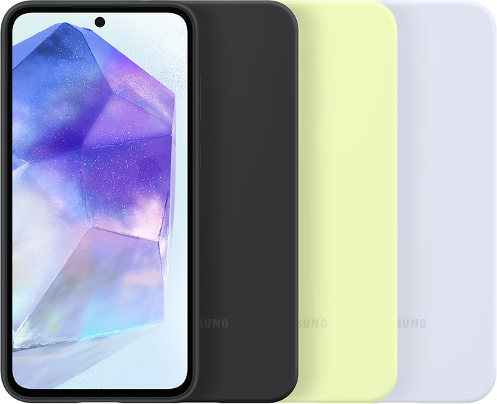 Панель Samsung Silicone Case для Samsung Galaxy A55 Black (EF-PA556TBEGWW) - зображення 6