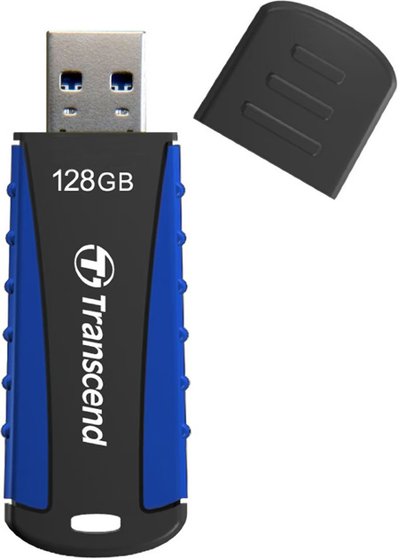 Флеш пам'ять USB Transcend JetFlash 810 128GB USB 3.1 Gen1 Black-Blue (TS128GJF810) - зображення 2