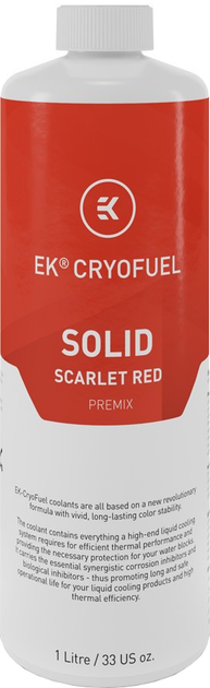 Koncentrat EKWB EK-CryoFuel Premix Solid Scarlet Red 1000 ml (3831109880333) - obraz 1