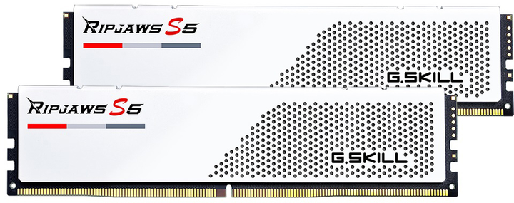 Pamięć RAM G.Skill DDR5-5600 32768MB (Kit of 2x16384MB) Ripjaws S5 White (F5-5600J3036D16GX2-RS5W) - obraz 2