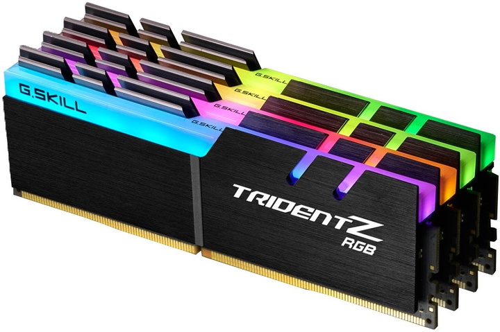 Pamięć RAM G.Skill DDR4-3600 65536MB PC4-28800 (Kit of 4x16384) Trident Z RGB (F4-3600C17Q-64GTZR) - obraz 1