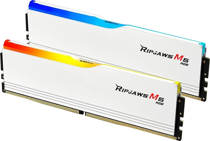 Pamięć RAM G.Skill DDR5-5600 98304MB PC5-48000 (Kit of 2x49152) Ripjaws M5 RGB White (F5-5600J4040D48GX2-RM5RW) - obraz 2