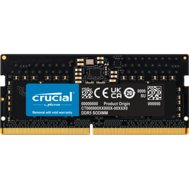 Модуль для ноутбука SoDIMM DDR5 8GB 4800 MHz Micron (CT8G48C40S5 ...