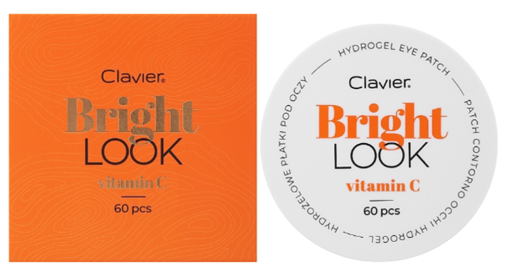 Гідрогелеві патчі для шкіри навколо очей Clavier Bright Look Vitamin C 60 шт (5907996057252) - зображення 3