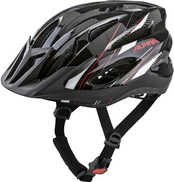 Kask rowerowy Alpina MTB17 58-61 cm Black-White-Red (4003692280350) - obraz 1