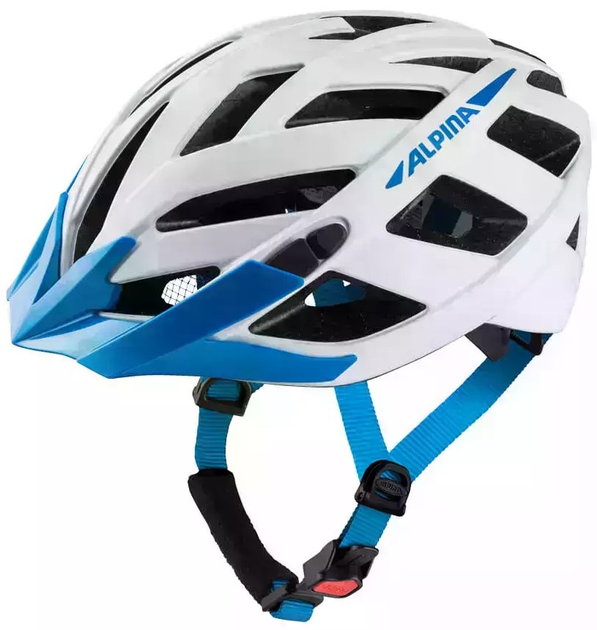 Kask rowerowy Alpina Panoma 2.0 56-59 cm White-Blue Gloss (4003692310217) - obraz 1