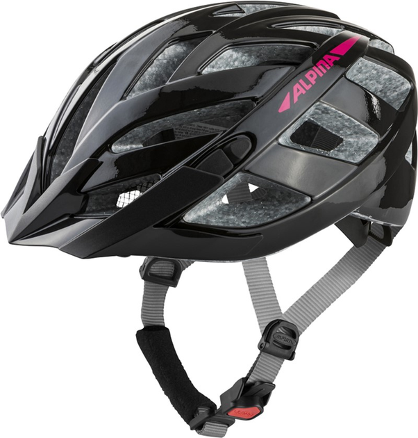 Kask rowerowy Alpina Panoma 2.0 52-57 cm Black-Pink Gloss (4003692310149) - obraz 1