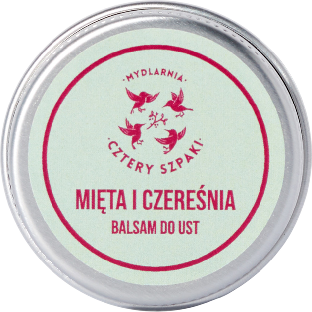 Balsam do ust Mydlarnia Cztery Szpaki mięta i czereśnia 15 ml (5713006209227) - obraz 1