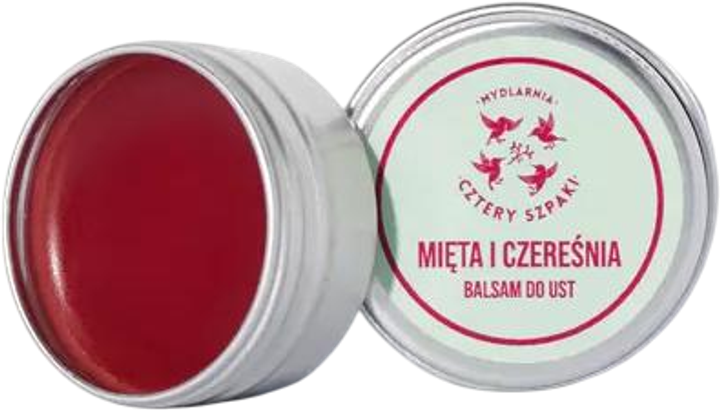 Balsam do ust Mydlarnia Cztery Szpaki mięta i czereśnia 15 ml (5713006209227) - obraz 2