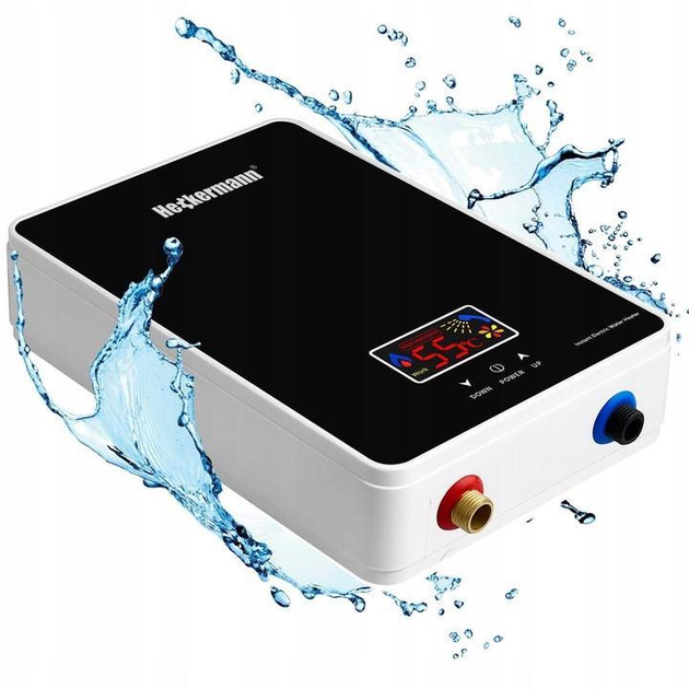 Проточный водонагреватель HECKERMANN 6 kW, дисплей LCD - изображение 2