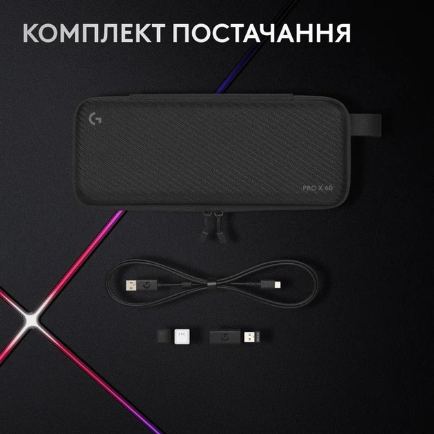 Клавiатура Logitech G PRO X 60 TKL GX Optical Tactile White (920-011930) - зображення 9