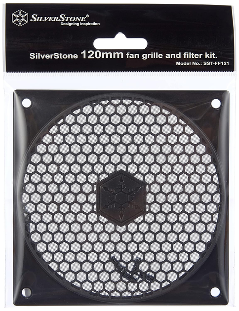 Filtr przeciwkurzowy do wentylatora SilverStone FF121B 120 mm Czarny (SST-FF121B) - obraz 3