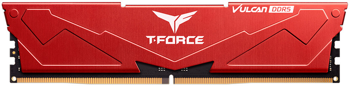 Оперативна пам'ять Team Group DDR5-5200 32768MB PC5-41600 T-Force Vulcan Red (FLRD532G5200HC40C01) - зображення 1