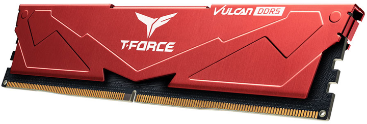 Pamięć RAM Team Group DDR5-5200 32768MB PC5-41600 T-Force Vulcan Red (FLRD532G5200HC40C01) - obraz 4