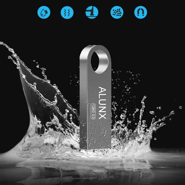 Флеш память ALUNX USB 3.0 компьютерная флешка 64 Гб металлическая - изображение 4