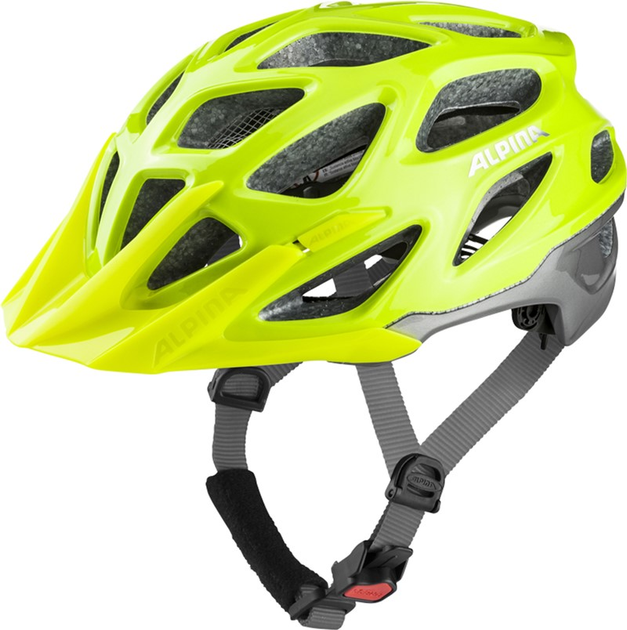 Kask rowerowy Alpina Mythos 3.0 L.E. 52-57 cm Bright Green-Grey Glossy (4003692310866) - obraz 1