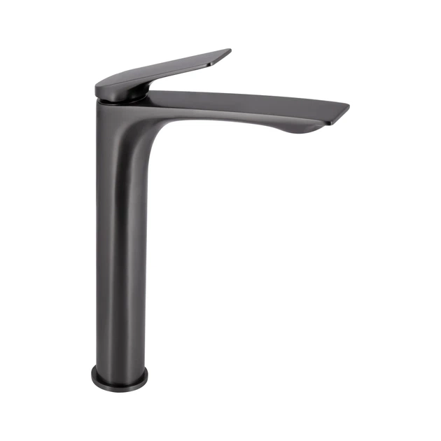 Комплект для ванной Qtap Tern Anthracite 480x370 мм с раковиной, LED-зеркалом Mideya 500x800 мм и смесителем Vlasta New (48176/30639/45653) - изображение 6