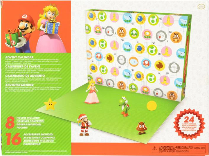 Kalendarz adwentowy Jakks Pacific Nintendo Super Mario Xmas 153386 (0192995413726) - obraz 3