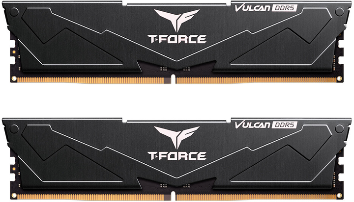 Оперативна пам'ять Team Group DDR5-5600 32768MB PC5-44800 (Kit of 2x16384) T-Force Vulcan Black (FLBD532G5600HC32DC01) - зображення 1