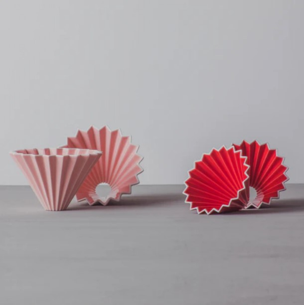 Пуровер для кави Origami S порцеляновий Червоний (4536058764893) - зображення 6