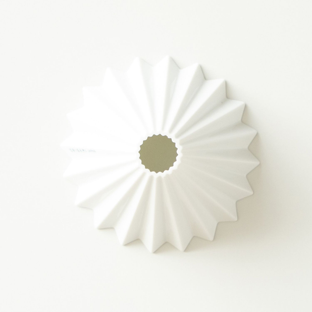 Пуровер для кави Origami M порцеляновий Білий (4536058764985) - зображення 4