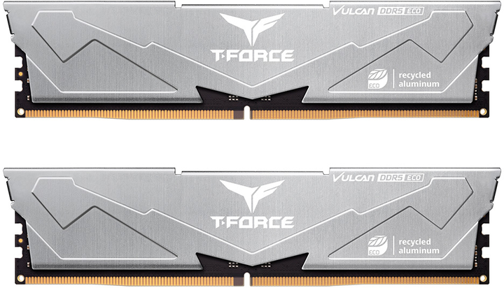 Оперативна пам'ять Team Group DDR5-6000 32768MB PC5-48000 (Kit of 2x16384) T-Force Eco Silver (FLESD532G6000HC38ADC01) - зображення 1