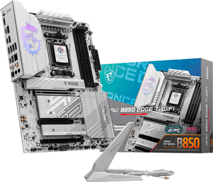 Материнская плата MSI MPG B850 Edge Ti Wi-Fi (sAM5, AMD B850, PCI-Ex16) - изображение 5