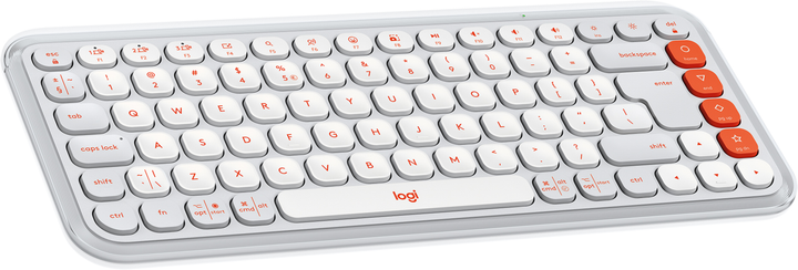 Клавіатура бездротова Logitech POP Icon Keys Wireless White (920-013072) - зображення 1