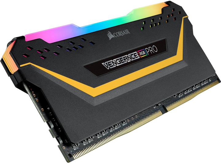 Pamięć RAM Corsair DDR4-3200 16384MB PC4-25600 (Kit of 2x8192) Vengeance RGB Pro Black (CMW16GX4M2E3200C16-TUF) - obraz 1