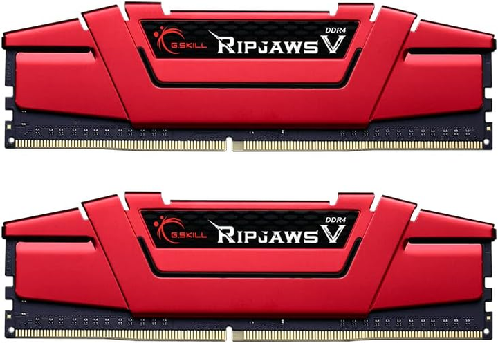 Pamięć RAM G.Skill DDR4-2400 16384MB PC4-19200 (Kit of 2x8192) Ripjaws V Red (F4-2400C15D-16GVR) - obraz 1