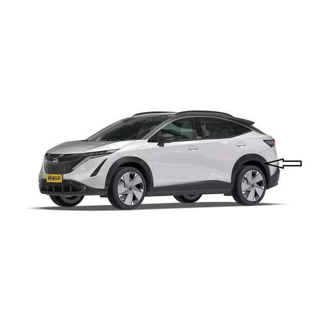 Накладка арки ( чорний глянець ) заднього лівого колеса Nissan Ariya ( 93829-5MT5A-B222 ) - зображення 3