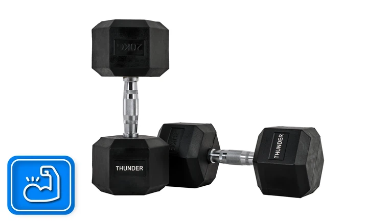 Гантель шестигранна THUNDER 20 кг - изображение 5