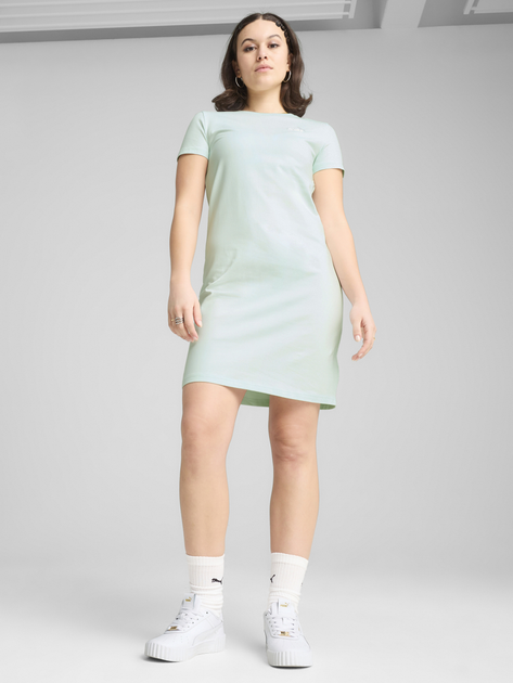Сукня-футболка коротка літня жіноча Puma Ess Small No. 1 Logo Sli Dress 68497450 XXS Peaceful Blue (4067983675409) - зображення 3