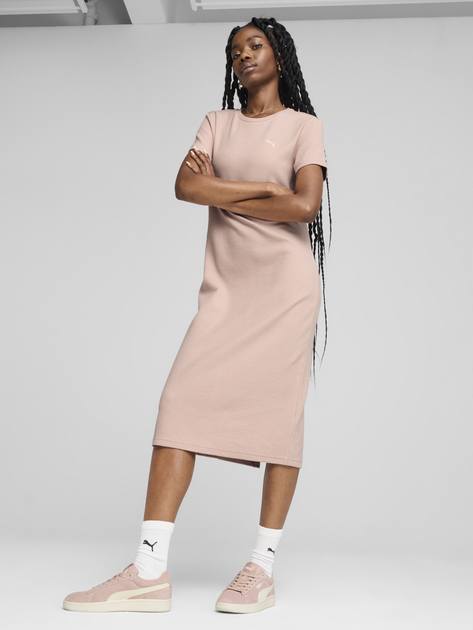 Сукня-футболка міді літня жіноча Puma Her Dress 68506391 XXS Rose Quartz (4067983698910) - зображення 1