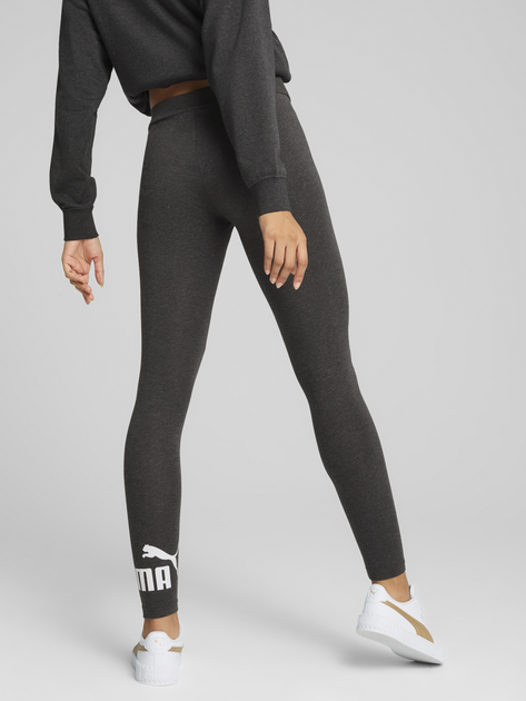 Спортивные леггинсы для фитнеса женские Puma Ess No. 1 Logo Leggings 68242607 XS Dark Gray Heather (4067983477546) 