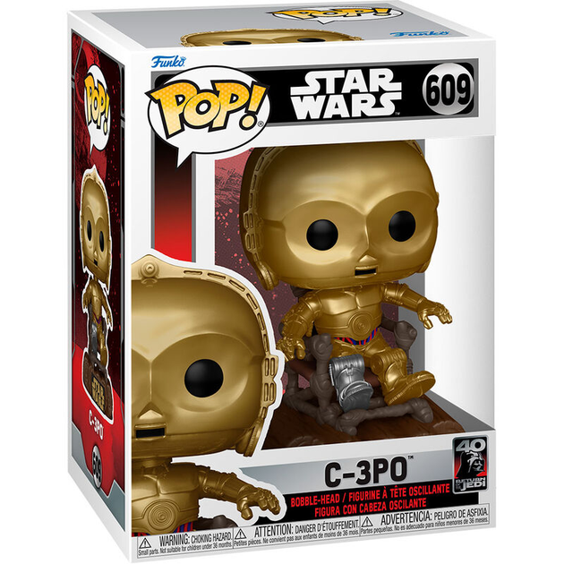 Figurka Funko Pop! Star Wars 40th C-3PO 9 cm (889698707442) - obraz 2