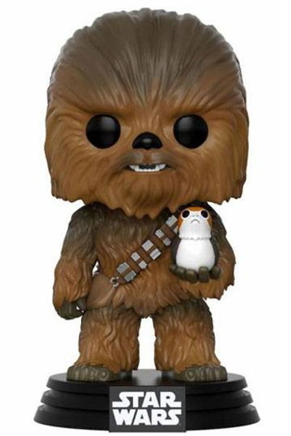 Figurka Funko Pop! Star Wars Chewbacca with Porg 9 cm (889698147484) - obraz 1