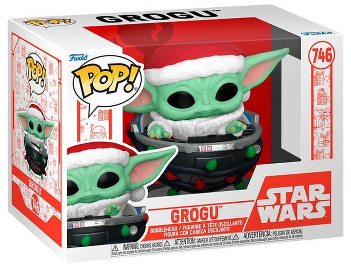 Фігурка Funko Star Wars Grogu with Santa Hat in Pram 9 см (889698800105) - зображення 2