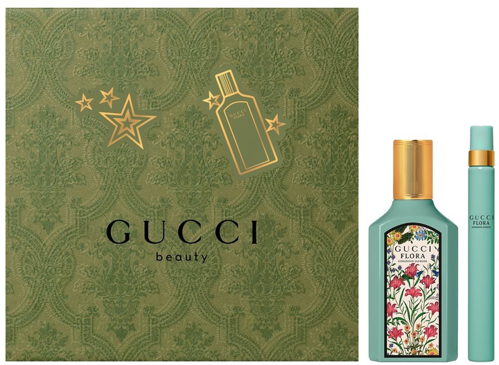 Zestaw damski Gucci Flora Gorgeous Jasmine Woda perfumowana 50 ml + Woda perfumowana 10 ml (3616304679117) - obraz 1