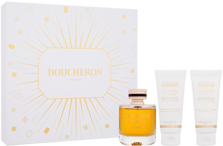 Zestaw damski Boucheron Quatre Iconic Woda perfumowana 100 ml + Balsam do ciała 100 ml + Żel pod prysznic 100 ml (3386460140478) - obraz 1