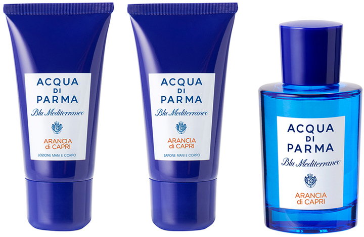 Zestaw unisex Acqua Di Parma Blu Mediterraneo Arancia di Capri Woda toaletowa 75 ml + Balsam do ciała 40 ml + Żel pod prysznic 40 ml (8028713815508) - obraz 2