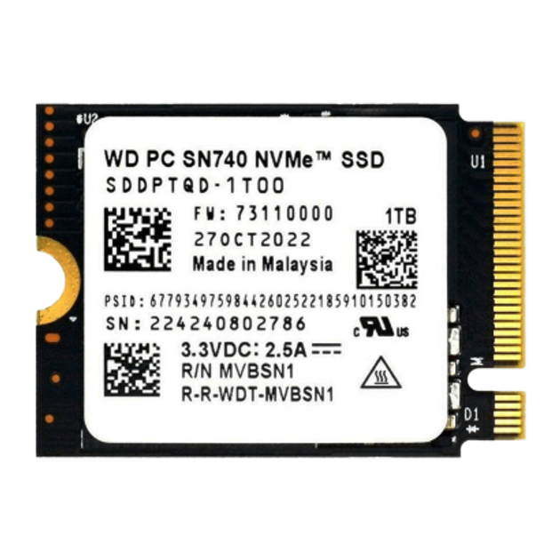 SSD Накопитель Western Digital SN740 Steam Deck 1TB - изображение 1