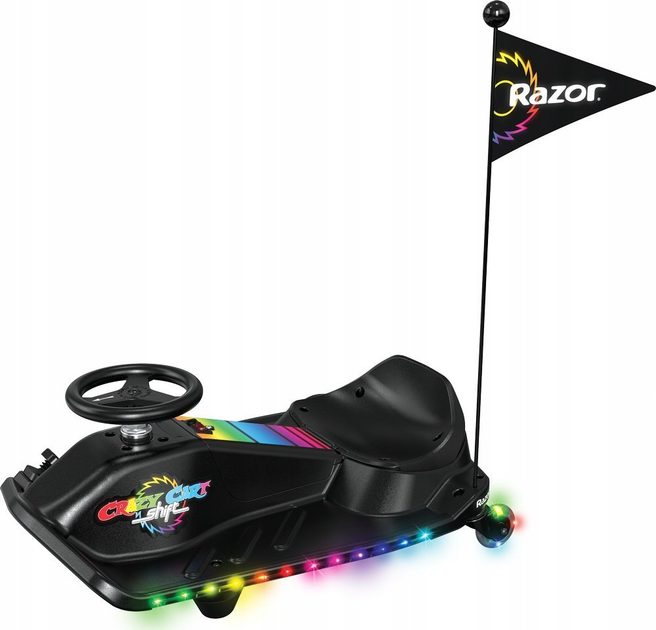 Електричний дрифтовий автомобіль для дітей Razor Crazy Cart Shift Lightshow (845423025915) - зображення 7