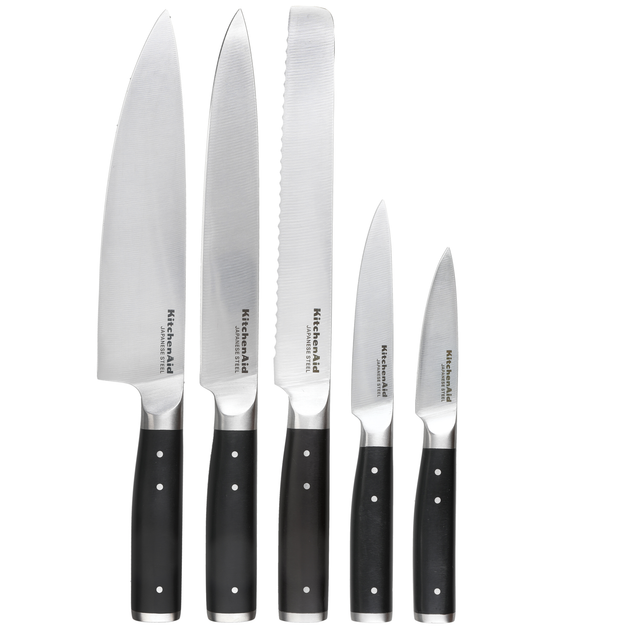 Набор ножей с подставкой KitchenAid Classic 6 предметов и точилка (KO6PSTSNOBG) - изображение 3
