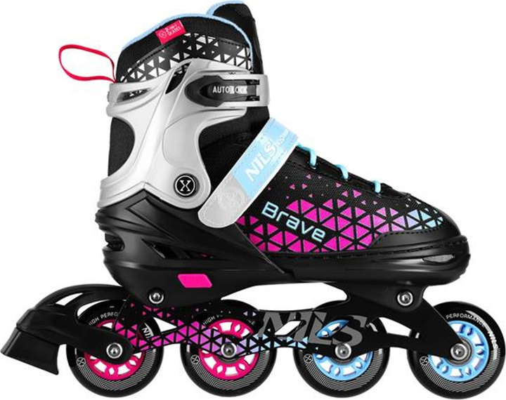 Роликові ковзани Nils Extreme Brave 4 в 1 розмір M (34-38) рожеві NH18190A (5907695556933) - зображення 3