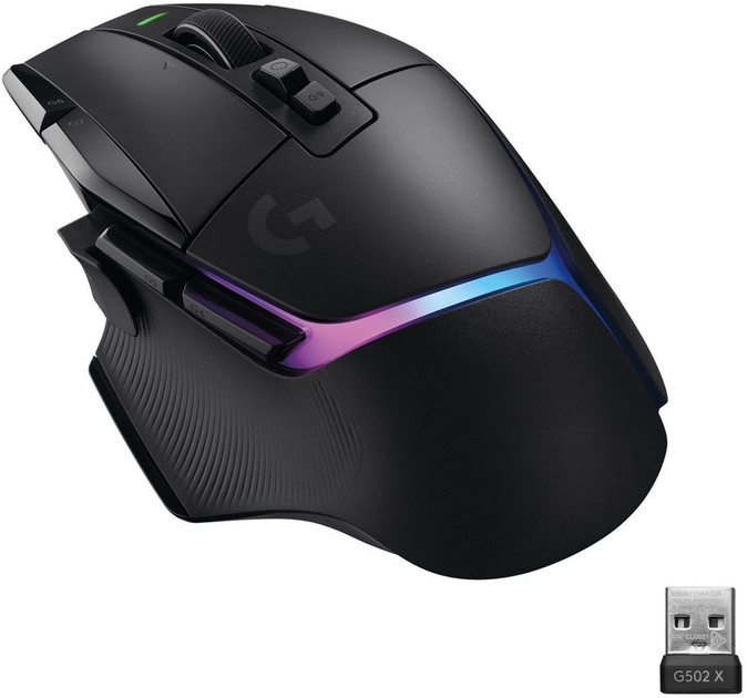 Mysz komputerowa Logitech G502 X Plus Wireless Czarna (910-006162) (2420LZ04FUF9) - Outlet - obraz 1