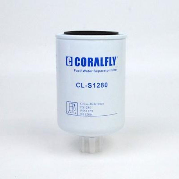 Фильтр топливный сепаратор накручиваемый CORALFLY CL-S1280 (FLEETGUARD FS1280) - изображение 2